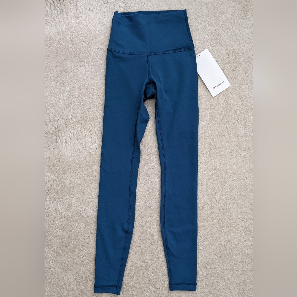 Lululemon Wunder Train HR Leggings Blue NWT